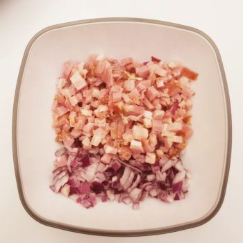 Rezept Kürbiskern Speck Brandteigkrapfen mit Paprikakraut lowcarb glutenfrei