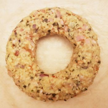 Rezept Kürbiskern Speck Brandteigkrapfen mit Paprikakraut lowcarb glutenfrei