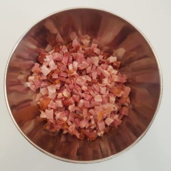 Rezept Kürbiskern Speck Brandteigkrapfen mit Paprikakraut lowcarb glutenfrei