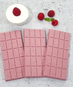 CHOKETO Low Carb & Keto Schokolade HIMBEER-JOGHURT – 3 Tafeln – handgemacht