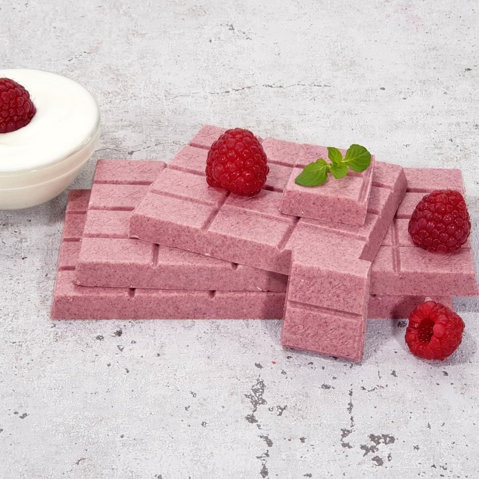 CHOKETO Low Carb & Keto Schokolade HIMBEER-JOGHURT – 3 Tafeln – handgemacht