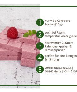 CHOKETO Low Carb & Keto Schokolade HIMBEER-JOGHURT – 3 Tafeln – handgemacht