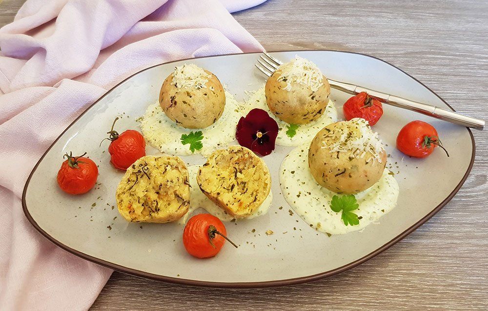 Rezept Bärlauch Parmesan Knödel lowcarb glutenfrei keto