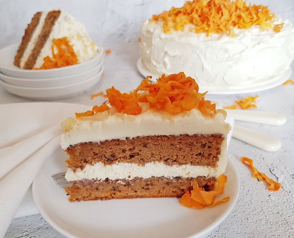 Rezept Karotten Zimttorte lowcarb glutenfrei