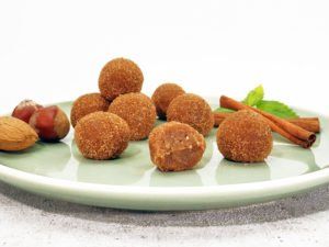 Rezept Kollagenkugeln Cookie Dough Karamell-Zimt lowcarb glutenfrei keto