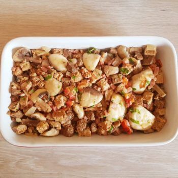 Rezept Brotwürfelauflauf lowcarb glutenfrei keto