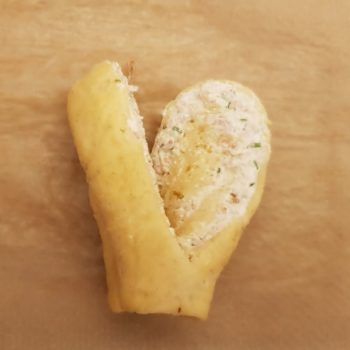 Rezept Frischkäse Schinken Hefeherzen lowcarb glutenfrei keto