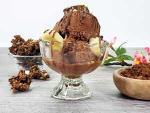 Rezept Kollagen-Protein-Eis Schoko-Banane lowcarb kalorienarm