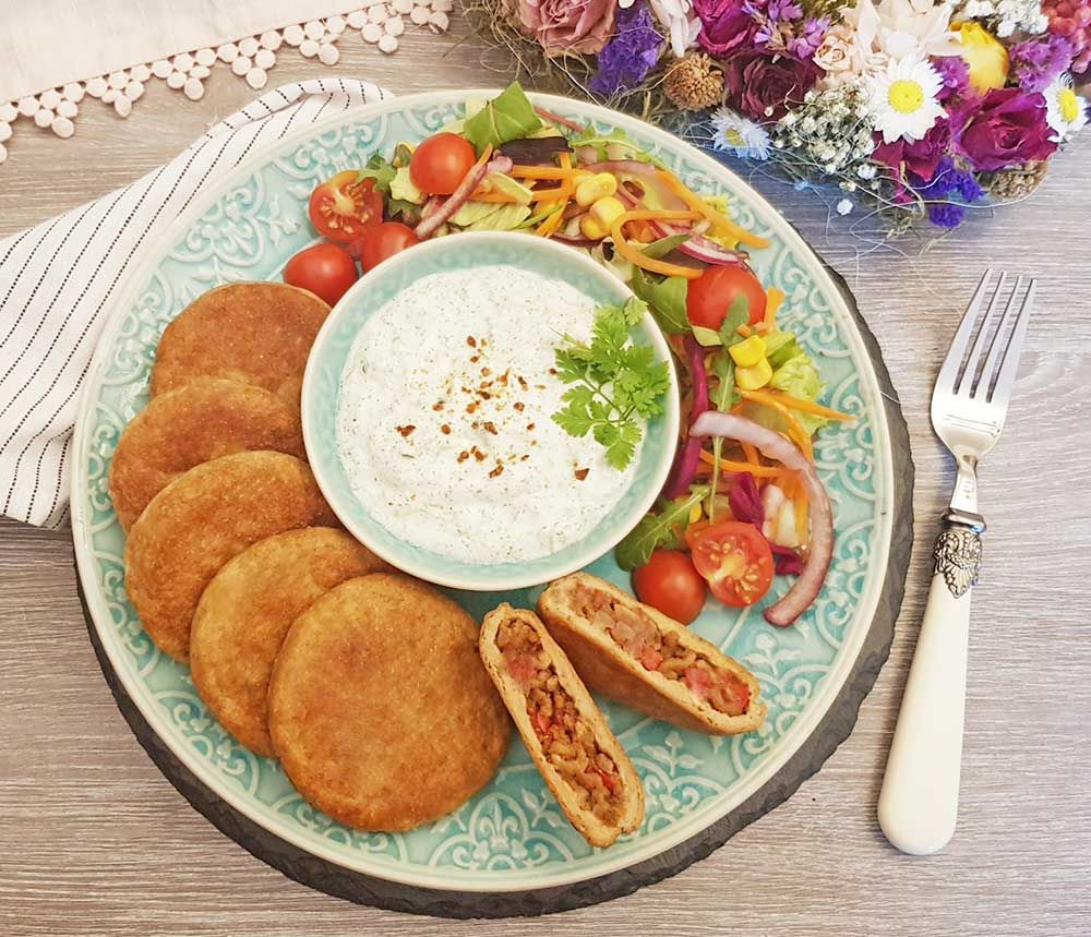 Rezept Gefüllte Marokkanische Pfannenbrotlaibchen lowcarb glutenfrei keto