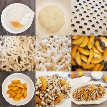 Rezept Mohn Quark Spätzle mit karamellisierten Aprikosen-Marillen lowcarb glutenfrei