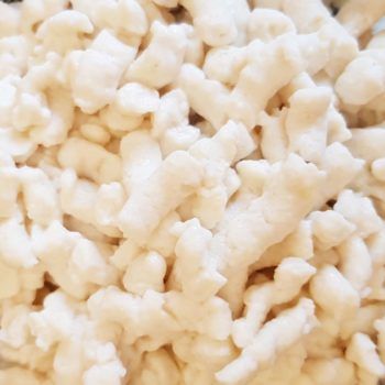 Rezept Mohn Quark Spätzle mit karamellisierten Aprikosen-Marillen lowcarb glutenfrei