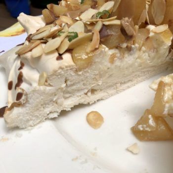 Rezept Apfel Birnen Pavlova lowcarb glutenfrei kalorienarm