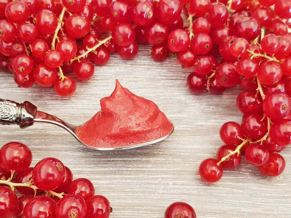 Rezept Johannisbeercreme für Torten, Desserts, Eis, Fluff lowcarb glutenfrei