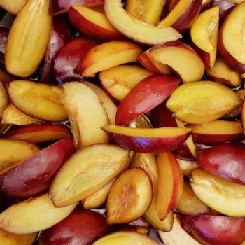 Rezept Zwetschgen-Pflaumen - Nuss Sahnequarkkuchen lowcarb glutenfrei