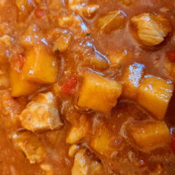 Rezept Kürbis Chicken Harissa lowcarb glutenfrei