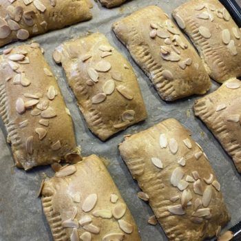 Rezept Pflaumen Pudding Taschen low carb glutenfrei keto