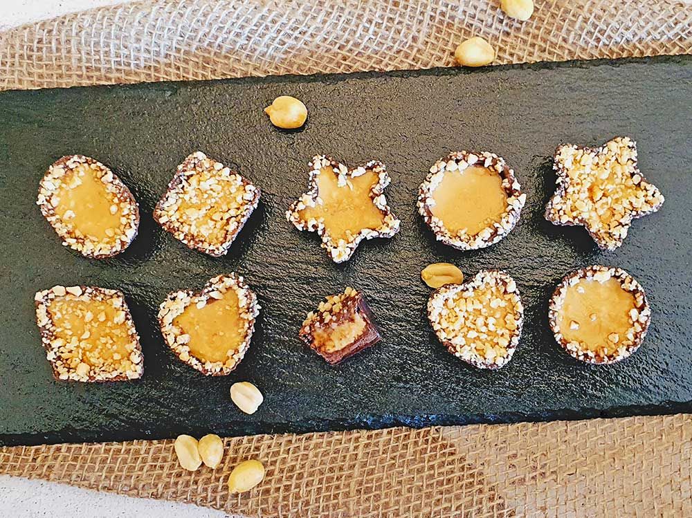 Rezept Erdnuss Schokoladenpralinen lowcarb glutenfrei keto