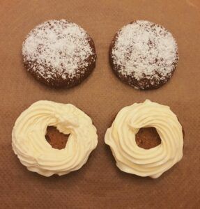 Rezept Schwarzwälder Kirsch Backrohrkrapfen lowcarb glutenfrei keto