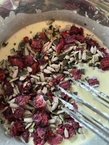 Rezept Quark-Schokoladenriegel mit Früchten und Saaten lowcarb keto