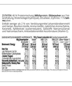 Proteindessert KARAMELL-SAHNE Dessertcreme low carb glutenfrei ohne Zuckerzusatz