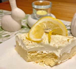 Rezept Schnelle Zitronenschnitte lowcarb glutenfrei keto