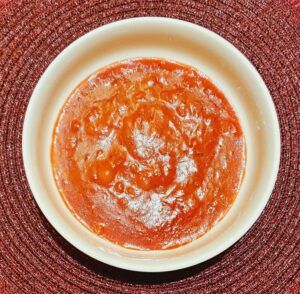 Rezept Pudding Rhababer Erdbeerpizza lowcarb keto glutenfrei