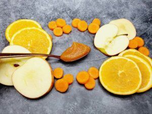 Rezept Karotten-Apfel-Orangen Karamellcreme lowcarb