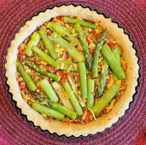 Rezept Grüne Spargelkäsequiche lowcarb glutenfrei keto