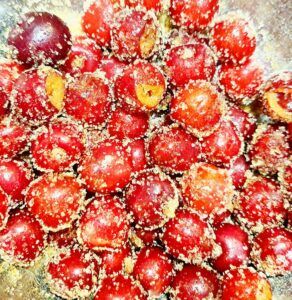 Rezept Kirsch Nuss Streusel Kuchen lowcarb glutenfrei