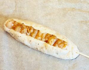 Rezept Pizza-Hühnerspieß lowcarb keto glutenfrei