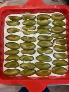 Rezept Pflaumenkuchen mit Pudding und Schmand lowcarb glutenfrei