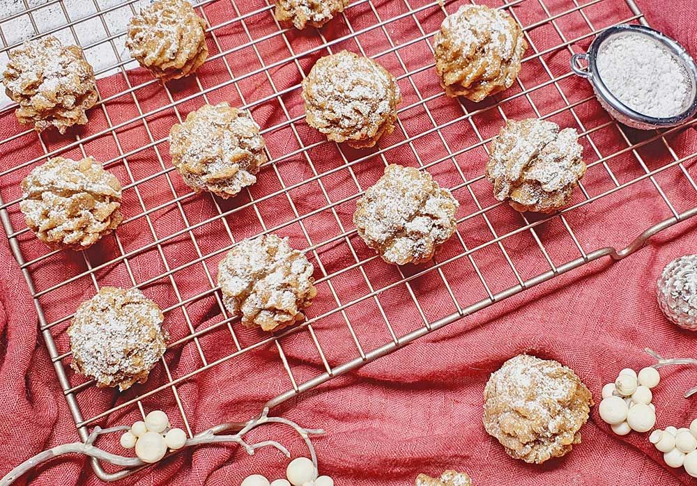 Rezept Apfelstrudelspritzgebäck lowcarb keto glutenfrei