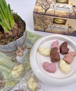 CHOKETO Frühlingsfreunde BUNTER MIX – Low Carb & Keto Schokoladenfiguren – handgemacht