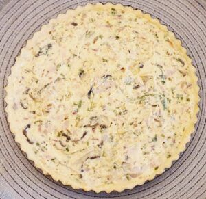 Rezept Champignon Ricotta Quiche lowcarb keto glutenfrei