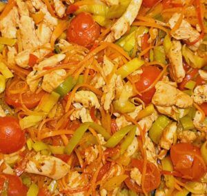 Rezept Spätzlepfanne aus Germknödlteig lowcarb keto glutenfrei