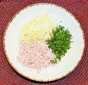 Rezept Spinatgnocchi in Schinken Sahne Soße lowcarb keto glutenfrei