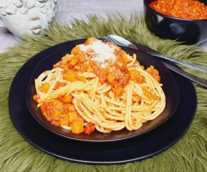 Rezept Kürbisbolognese lowcarb keto glutenfrei