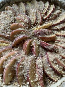 Rezept Apfel Nuss Tarte lowcarb keto glutenfrei