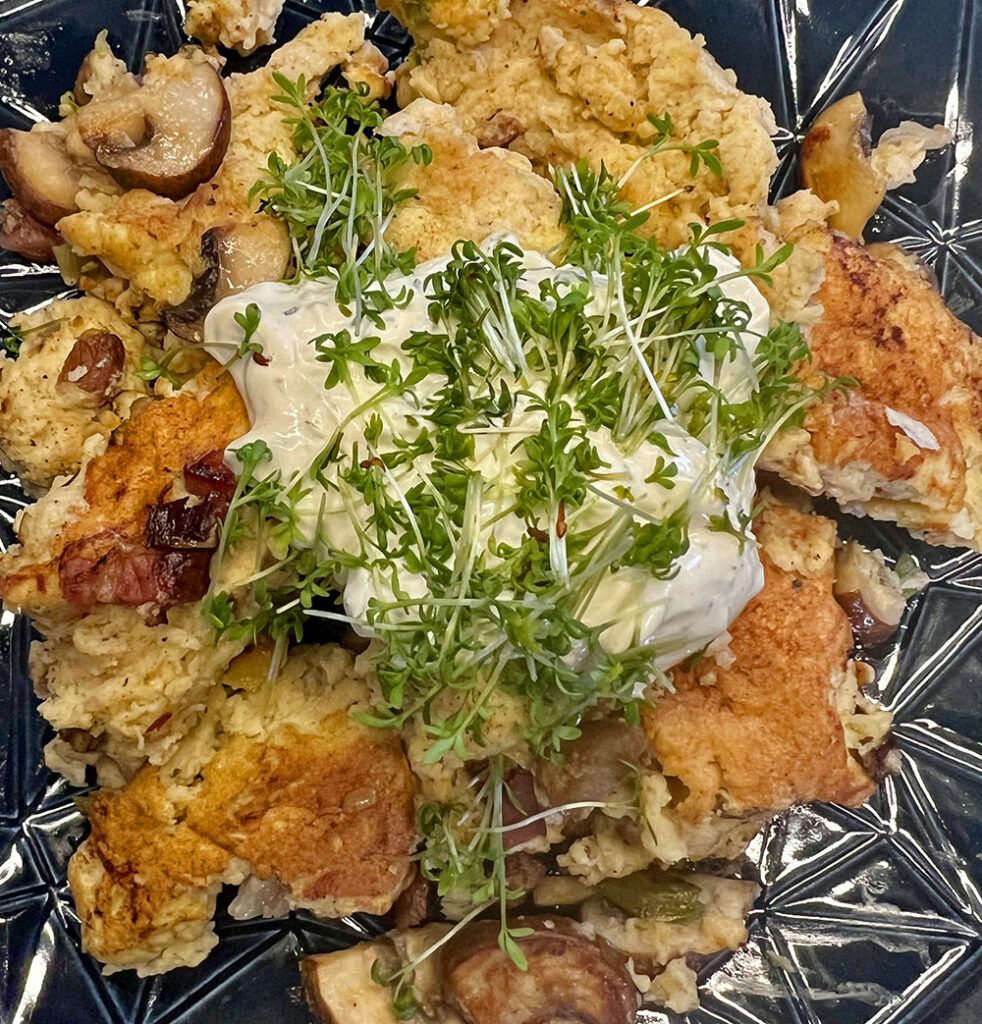 Rezept Herzhafter Kaiserschmarrn lowcarb glutenfrei