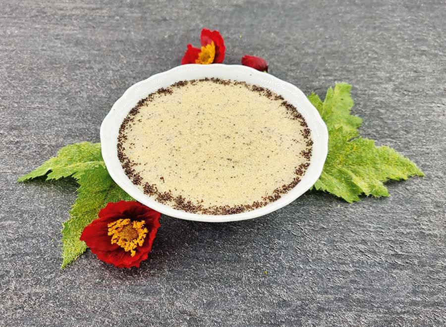 Frühstücksbrei low carb glutenfrei vegan MOHN-VANILLE 400 g