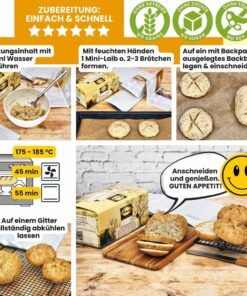 LOW CARB PROBIERBOX 1: Unsere beliebtesten Brotbackmischungen | mit 6 Probepäckchen zum Testen | glutenfrei keto paleo