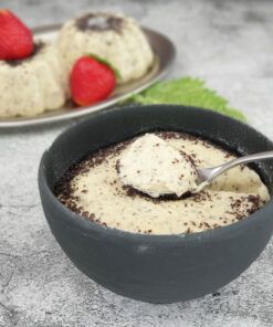 Griesspudding-MOHN-VANILLE-lowcarb-glutenfrei-keto-Griessbrei-Ersatz