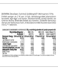 Grießpudding MOHN-VANILLE low-carb glutenfrei keto – Grießbrei ohne Stärke zuckerfrei laktosefrei vegan