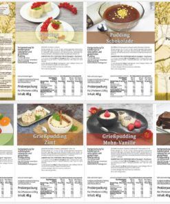 LOW CARB PROBIERBOX 3: Pudding & Grießpudding | mit 6 Probepäckchen zum Testen | glutenfrei keto |ohne Zuckerzusatz | VEGAN