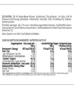 Suppentraum Rote-Bete & Feine Kräuter Tütensuppe low-carb glutenfrei keto vegan