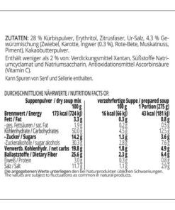 Suppentraum Kürbis & Ingwer Tütensuppe low-carb glutenfrei keto vegan