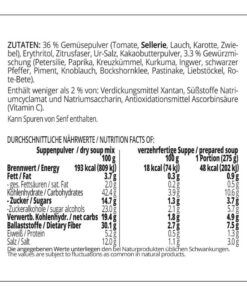 Suppentraum Marokkanische Harira Tütensuppe low-carb glutenfrei keto vegan