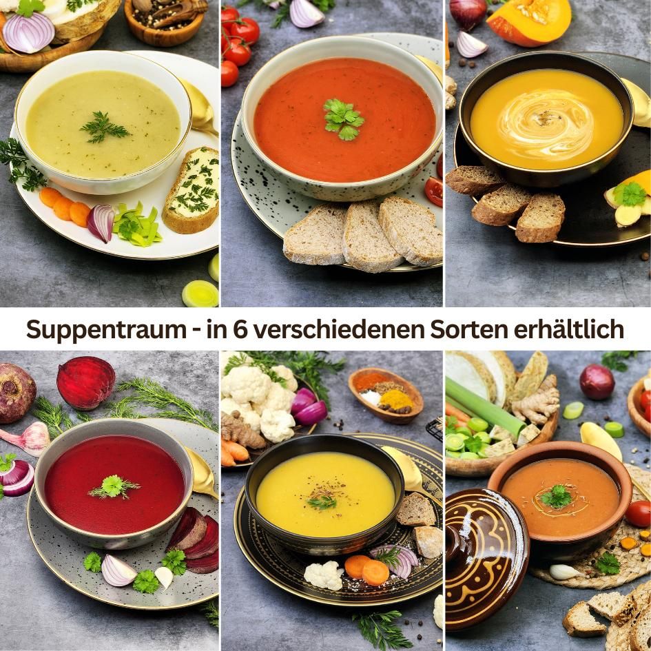 Suppentraum Tütensuppe low-carb glutenfrei keto vegan