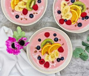 Rezept Griesspudding Proteincreme Himbeer-Zitrone lowcarb keto glutenfrei