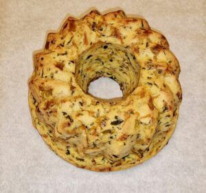 Rezept Karotten-Lauch-Spinat-Guglhupf lowcarb keto glutenfrei